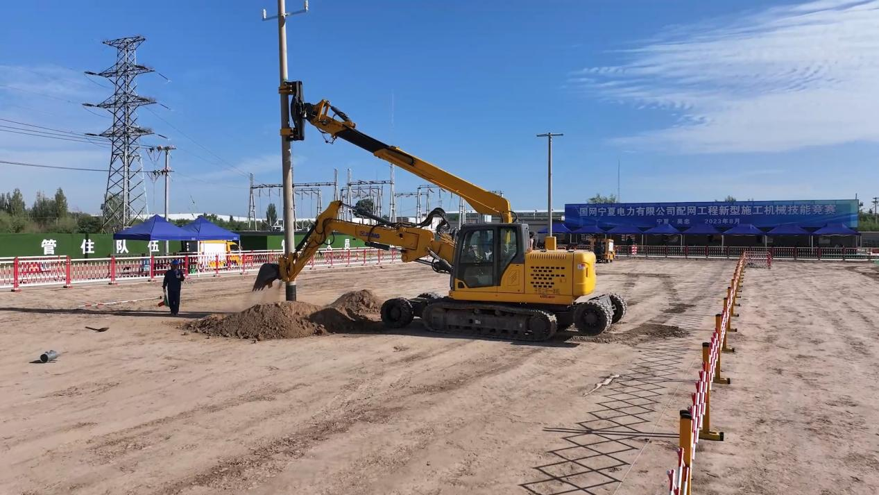 LETOU乐投开挖立杆一体机在宁夏应用的精彩体现