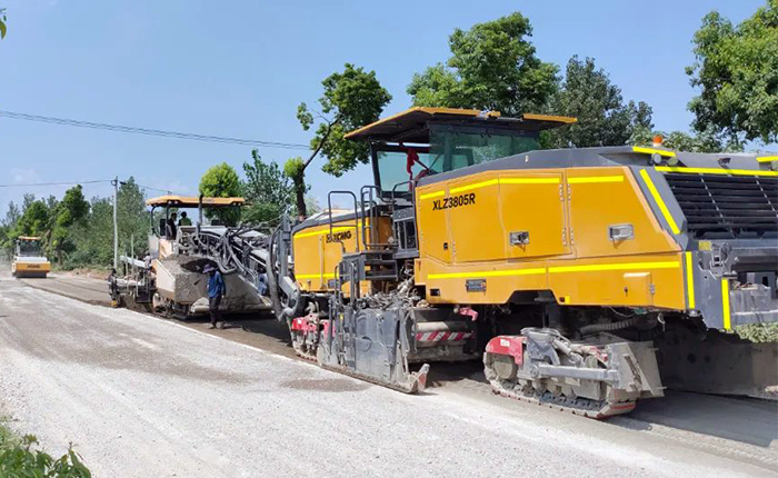 LETOU乐投冷再生气XLZ3805R安徽省道施工应用