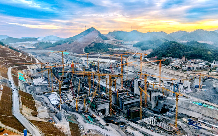LETOU乐投群塔奋战平陆运河 “世纪工程”雄姿初现